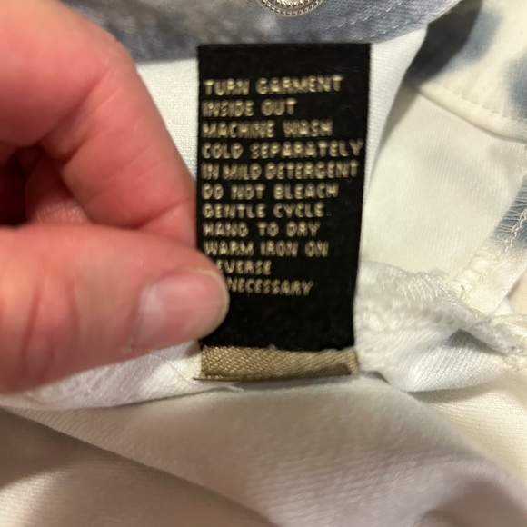 DG2 by Diane Gilman Tie Dye Denim
Printed Boxy Jacket SZ M - Picture 7 of 12